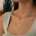 925 Sterling Silver Personalized Omega Name Necklace