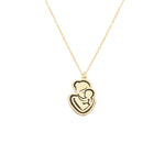 925 Sterling Silver Mother And Child Necklace
