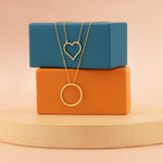 925 Sterling Silver Double Layered Necklace
