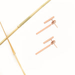 925 Sterling Silver Double Bar Ear Jacket Earrings