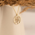 925 Sterling Silver Fibonacci Golden Ratio Necklace