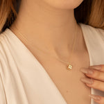 925 Sterling Silver Cube Dice Necklace