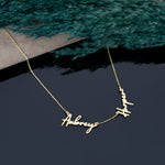 925 Sterling Silver Personalized Couple Name Necklace