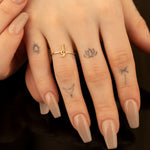 925 Sterling Silver Tiny Treble Clef Ring