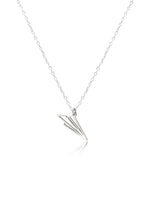925 Sterling Silver Paper Airplane Necklace
