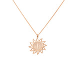 925 Sterling Silver Jesus Cross Sun Necklace