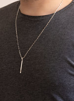 925 Sterling Silver Kişileştirilebilir Bar Necklace