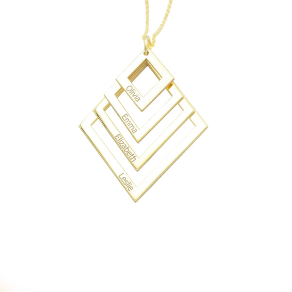 925 Sterling Silver Personalized Family Necklace