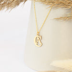 925 Sterling Silver Double Initial Necklace (Zi̇nci̇ri̇ Cs40005)