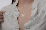 925 Sterling Silver Six Leaf Clover Necklace