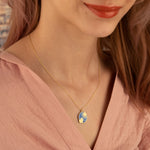 925 Sterling Silver Sun And Love Necklace