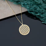 925 Sterling Silver Flower Of Life Necklace