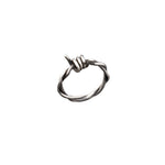 925 Sterling Silver Barbed Wire Ring
