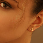 925 Sterling Silver Triangle Earrings