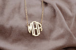 925 Sterling Silver Monogram Necklace