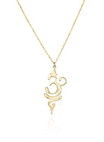 925 Sterling Silver Om Breathe Necklace