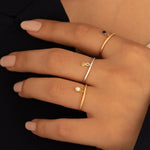 925 Sterling Silver Birthstone Ring