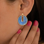 Silvery Blue Earrings