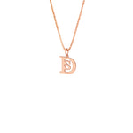 925 Sterling Silver Double Initial Necklace (Zi̇nci̇ri̇ Cs40005)