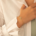 925 Sterling Silver Heart Chakra Bracelet