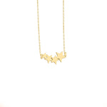925 Sterling Silver Triple Star Comet Necklace