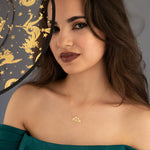 925 Sterling Silver Personalized Bat Name Necklace