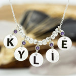 925 Sterling Silver Handmade Initial Name Necklace (Plated Halley)