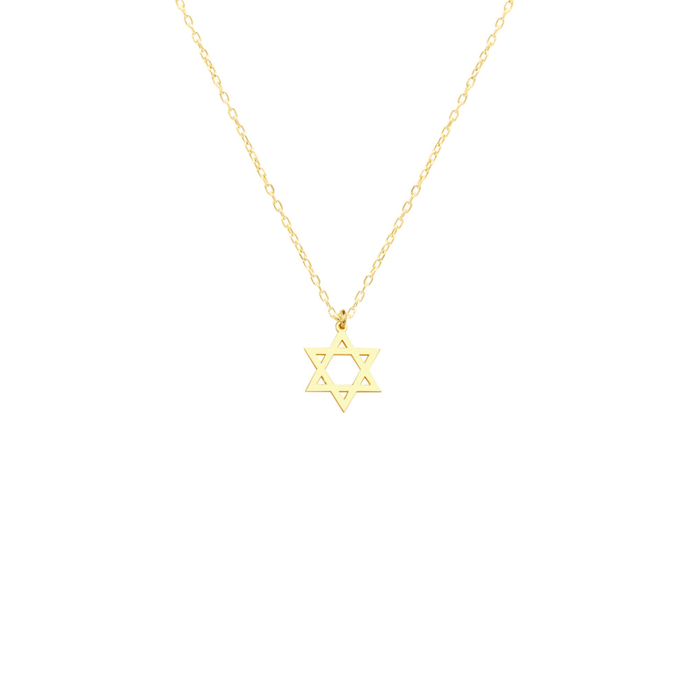 925 Sterling Silver Star Of David Necklace