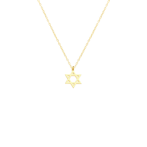 925 Sterling Silver Star Of David Necklace