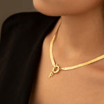 925 Sterling Silver Snake Layered Chain With Initial(Zi̇nci̇ri̇ Cs40008)
