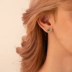 925 Sterling Silver Enamel Dinosaur Studs