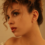 925 Sterling Silver Triangle Earring