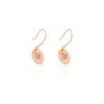 925 Sterling Silver Oval Initial Earrings