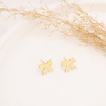 925 Sterling Silver Ribbon Earrings