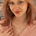 925 Sterling Silver Sun And Love Necklace