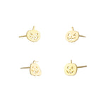 925 Sterling Silver Pumpkin Studs 2