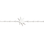 925 Sterling Silver Star Anklet