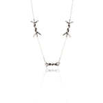 925 Sterling Silver Barbed Wire Necklace (Zi̇i̇nci̇ri̇ Cs40020)