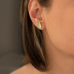 925 Sterling Silver Multi Color Wings Earring