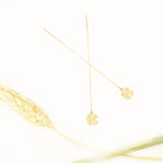 925 Sterling Silver Threader Monogram Earrings