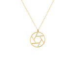 925 Sterling Silver Camera Aperture Pendant