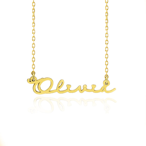 925 Sterling Silver Handwriting Name Necklace
