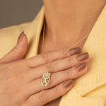 925 Sterling Silver Owl Necklace