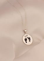 925 Sterling Silver Footprint Necklace