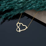 925 Sterling Silver Infinity Heart Necklace