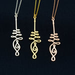 925 Sterling Silver Unalome Slim Necklace