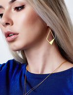 925 Sterling Silver Square Hoop Earrings