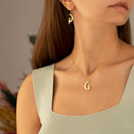 925 Sterling Silver Cat Moon Dangle & Drop Earrings
