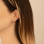 925 Sterling Silver Initials Studs Earrings