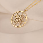 925 Sterling Silver Fibonacci Golden Ratio Necklace